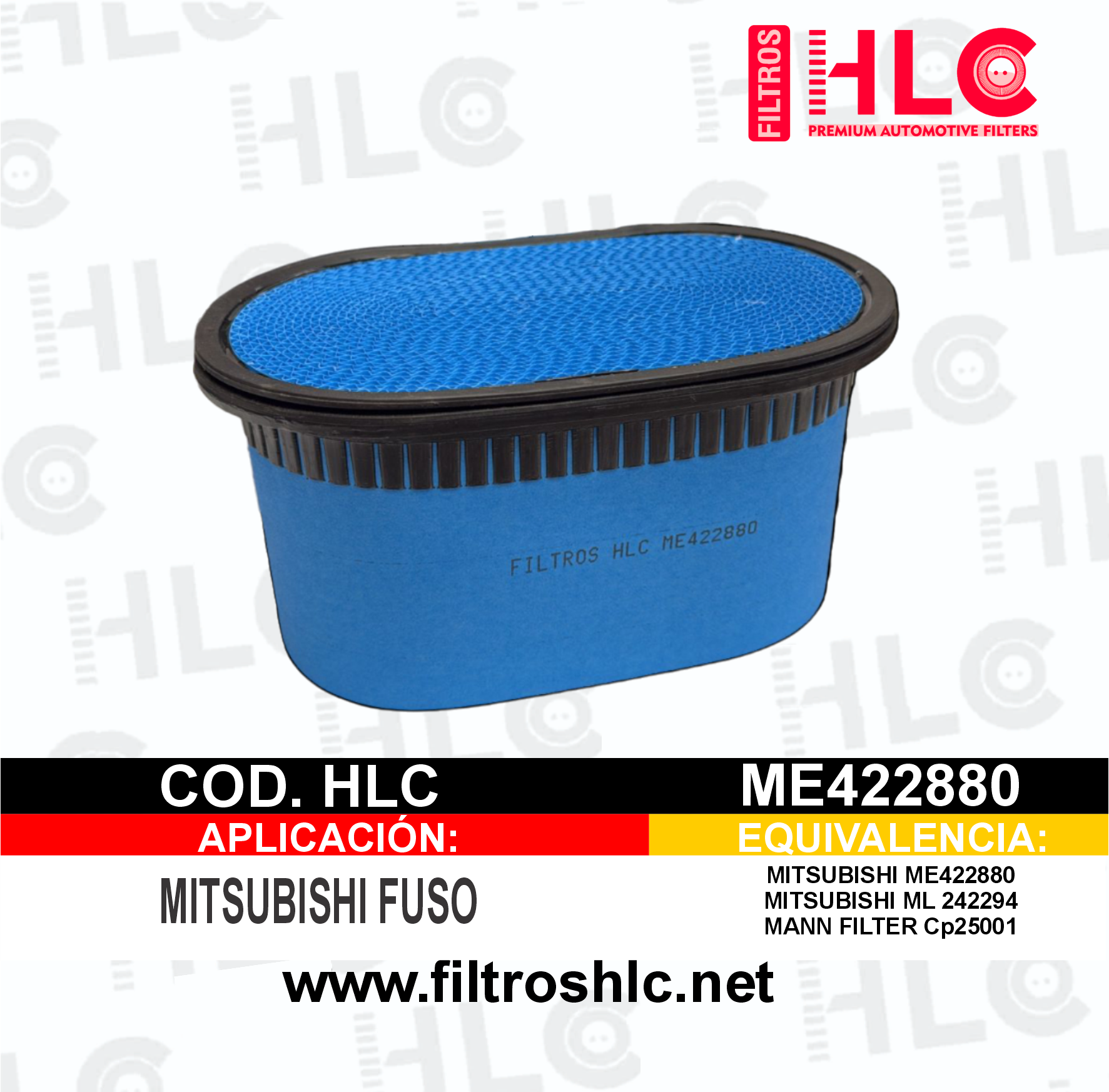 FILTRO DE AIRE HLC ME422880