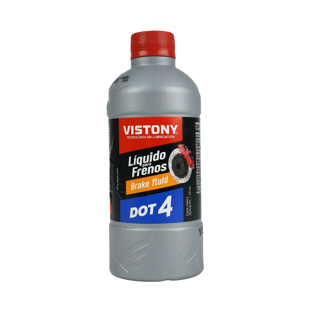 LIQUIDO PARA FRENOS VISTONY DOT 4 DE 354.8mL / 12oz