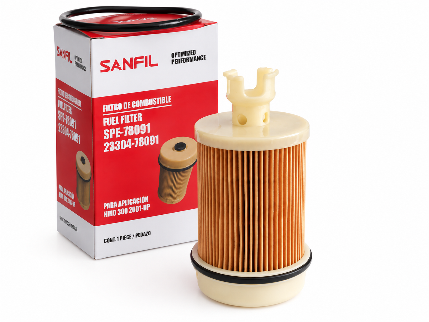 FILTRO DE COMBUSTIBLE SPE-78091 SANFIL HINO 300