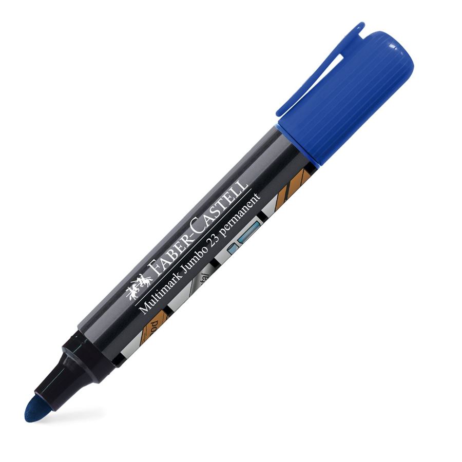 MULTIMARK JUMBO 23-PERMANENT MARKER (AZUL)  (FABER CASTELL)