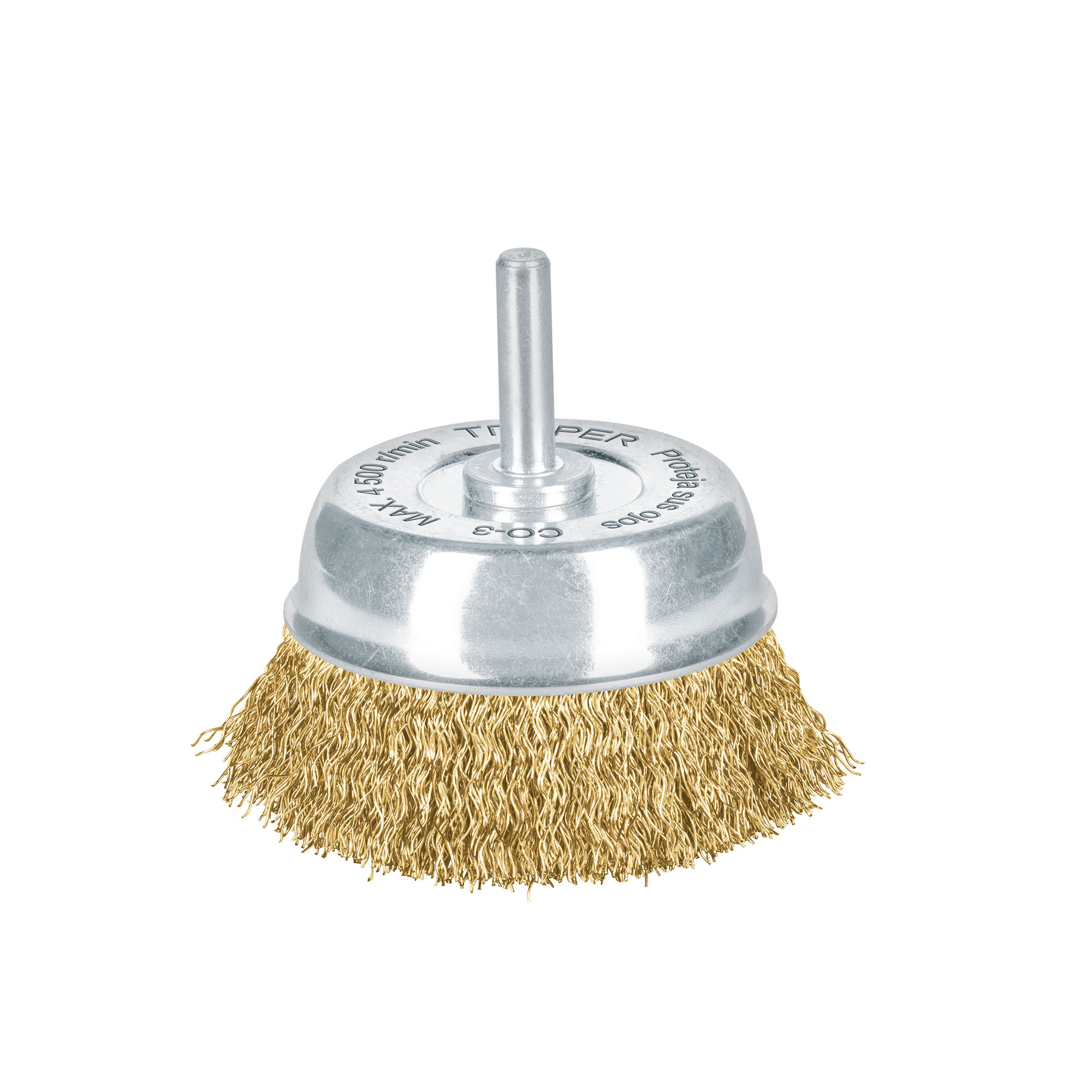 CARDA COPA/WIRE CUP BRUSH 6.5mm 1/4'' ZANCO SHANK-70mm-2 3/4''