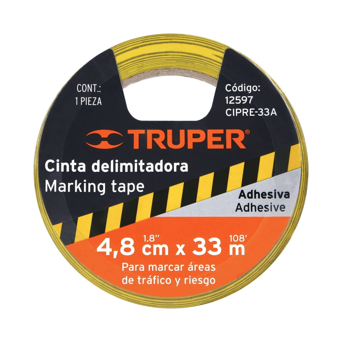 CINTA DELIMITADORA 4,8 CMX33M (TRUPER)