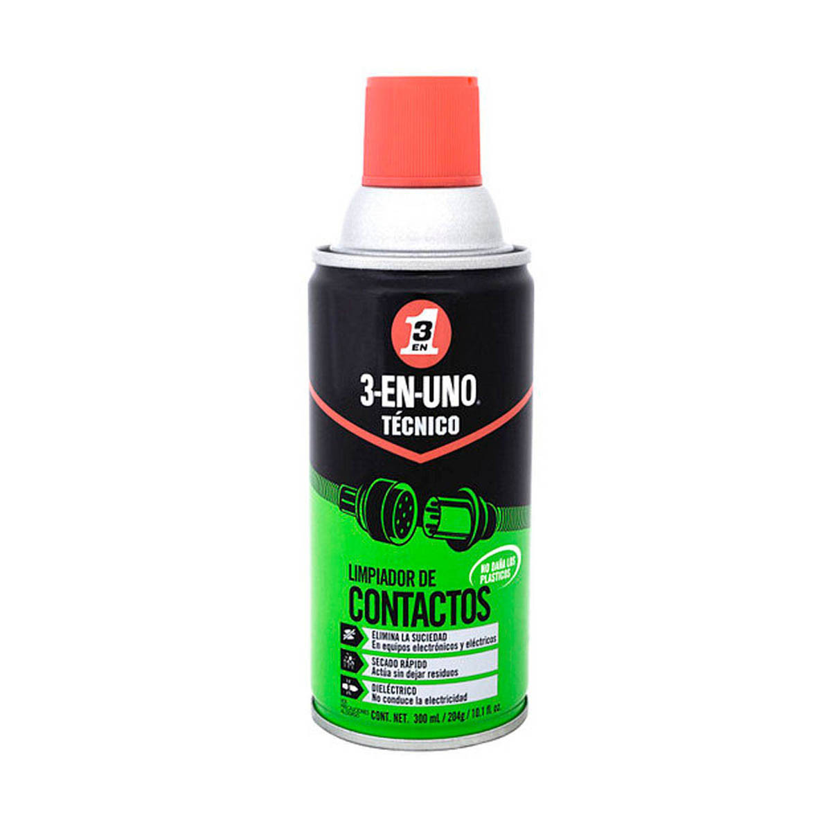 3 EN1 TECNICO- LIMPIADOR DE CONTACTOS DE 300mL/204g/10.1fl.-oz