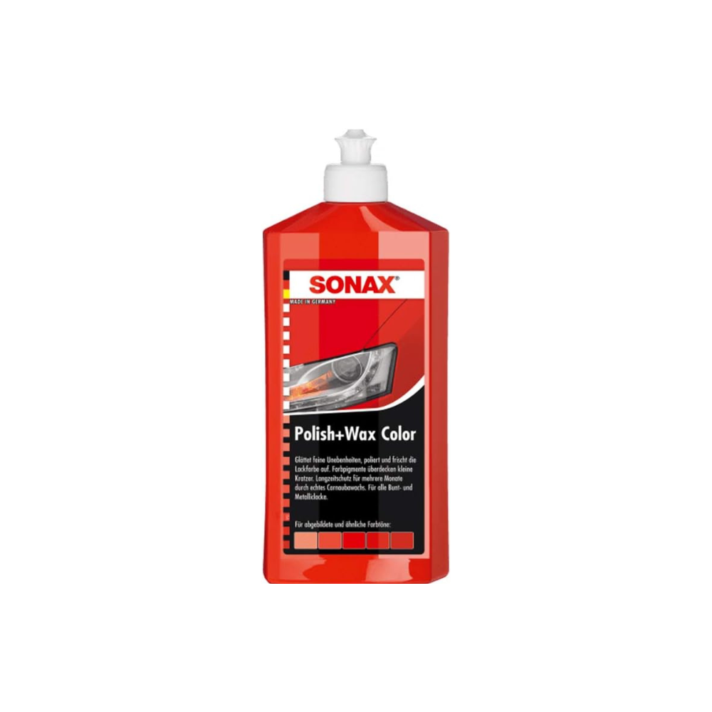 CERA PARA AUTOS SONAX COLOR ROJO X 500ml
