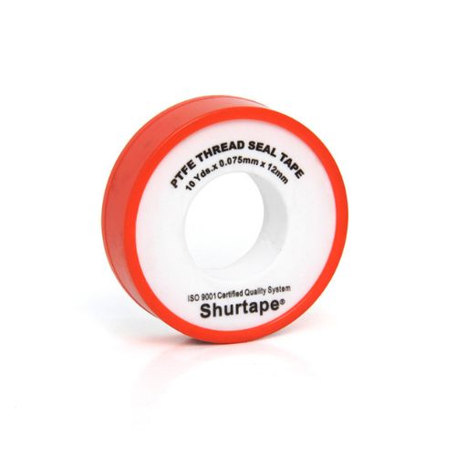 TEFLON PTFE THREAD SEAL TAPE 10Yds. x 0.075mm x 12mm (SHURTAPE)