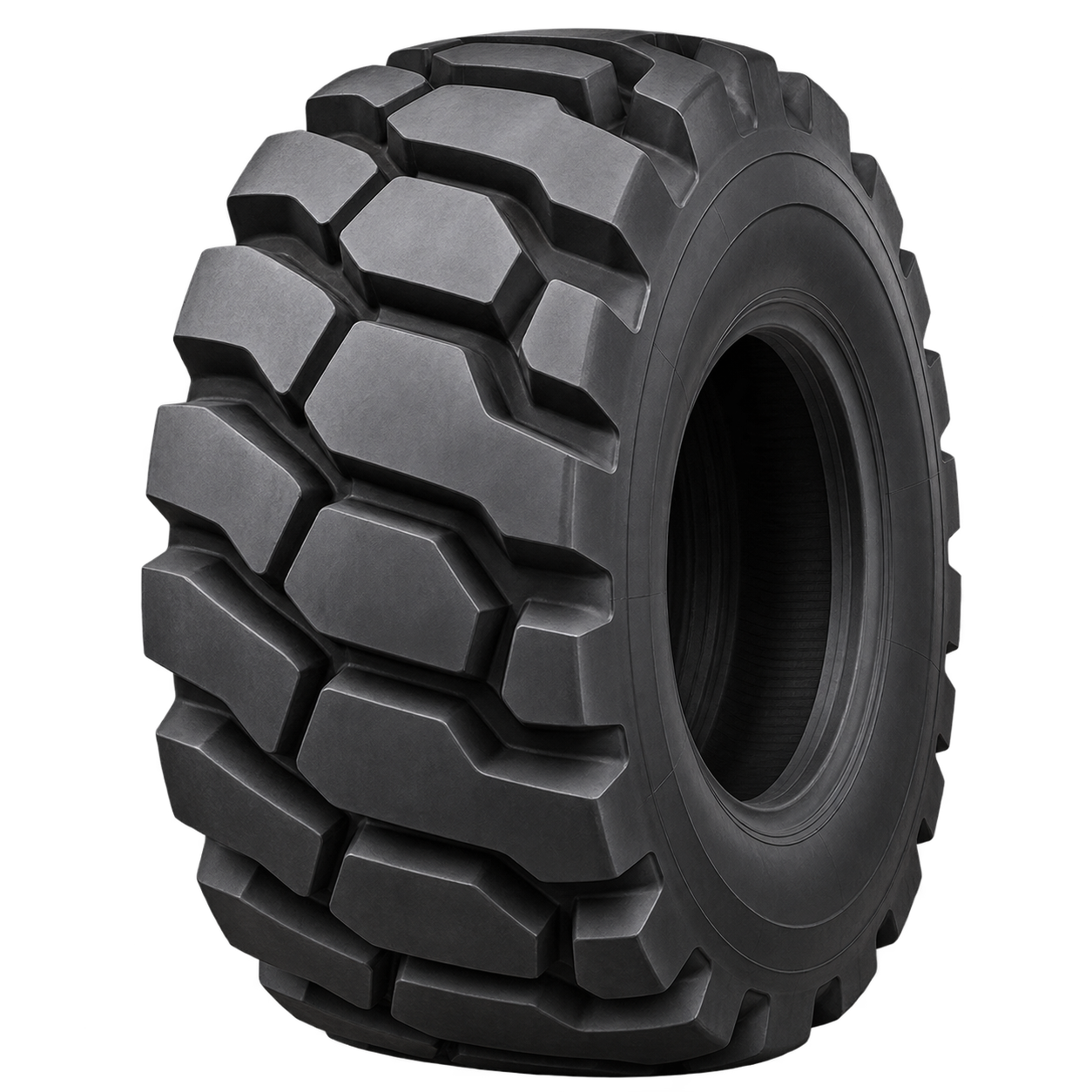 Neumático referencial ROCKBUSTER 23.5-25. Modelo y dibujo exactos por confirmar.